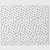 Any age monster truck boy birthday gift cadeaupapier (Vlak)