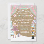 ANY AGE - Notenkraker Sugar Plum Verjaardag Uitnod Kaart (Voorkant)