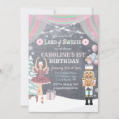 ANY AGE - Notenkraker Sugar Plum Verjaardag Uitnod Kaart (Voorkant)