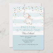 ANY AGE - Olifant Boy Verjaardag uitnodiging (Voorkant)