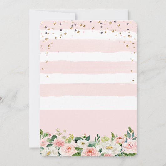 ANY AGE - Olifant Meisje Verjaardag uitnodiging (Achterkant)