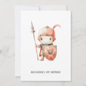 Any Age Peuters Middeleeuwse Ridder Foto Verjaarda Kaart (Achterkant)