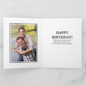 Any Age Photo Collage 49 Picture Big Birthday Card Kaart (Binnen)