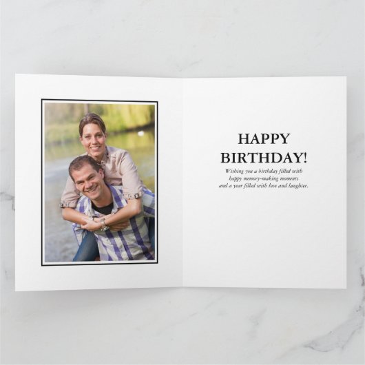 Any Age Photo Collage 49 Picture Big Birthday Card Kaart (Binnen)