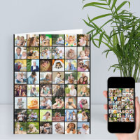 Any Age Photo Collage 49 Picture Big Birthday Card