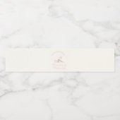 Any age pilates and prosecco birthday waterfles etiket (Enkel label)