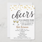 ANY AGE - Proost Wijn Verjaardag Uitnodiging (Voorkant)