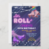 ANY AGE - Roller Schaats Verjaardagsuitnodiging Kaart (Voorkant)