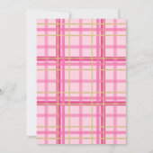 Any Age Roze Goud Plaid Cookie Decoreren Verjaarda Kaart (Achterkant)