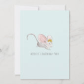 ANY AGE - Schattigee kitten bloemenverjaardagsuitn Kaart (Achterkant)