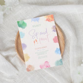 Any age sip and paint birthday kaart