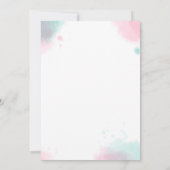 ANY AGE - Snoep thema Verjaardagsuitnodiging Kaart (Achterkant)