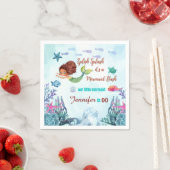 Any Age Splish Splash Bash Zeemeermin Meisjes Verj Servet (Insitu)