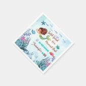 Any Age Splish Splash Bash Zeemeermin Meisjes Verj Servet (Hoek)