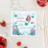 Any Age Splish Splash Bash Zeemeermin Meisjes Verj Servet (Insitu)