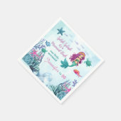 Any Age Splish Splash Bash Zeemeermin Meisjes Verj Servet (Hoek)