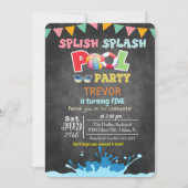 ANY AGE - Splish Splash Pool Party uitnodiging (Voorkant)