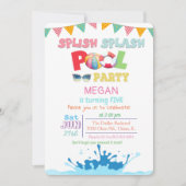 ANY AGE - Splish Splash Pool Party uitnodiging (Voorkant)