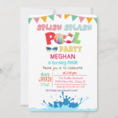 ANY AGE - Splish Splash Pool Party uitnodiging (Voorkant)