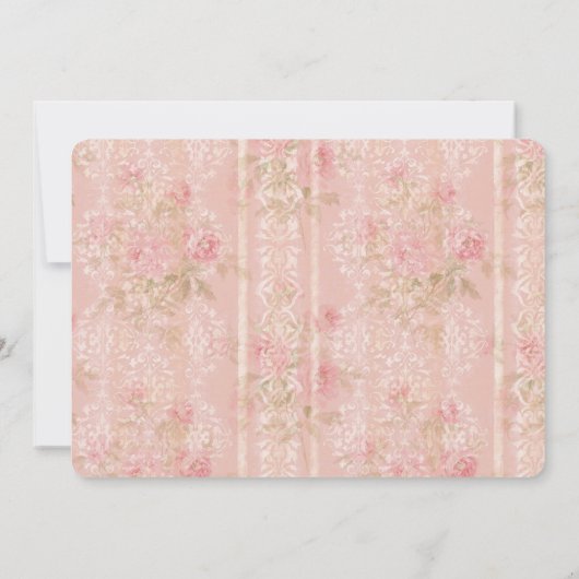 ANY AGE -  Tea Foto Verjaardagsuitnodiging Kaart (Achterkant)