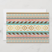 ANY AGE - Tribal Teepee Tipi Verjaardagsuitnodigin Kaart (Achterkant)