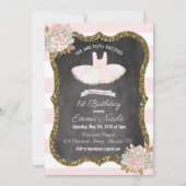 ANY AGE - Tutu Ballerina Verjaardag uitnodiging (Voorkant)