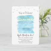 ANY AGE - Uitnodiging voor verjaardagstaart (Staand voorkant)