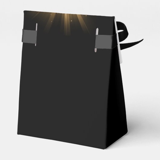 Any Age Verjaardagsfeestje Gouden Sparkle Disco Ba Bedankdoosjes (Achterkant)