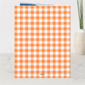 Any Age Vrouwelijk Sinaasappel 7 Fotocollage Verja Kaart (Achterkant)