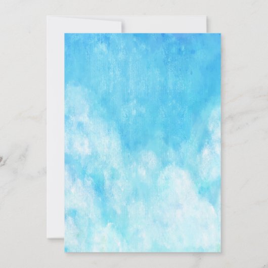 ANY AGE - Weg Gevist Verjaardagsuitnodiging Kaart (Achterkant)