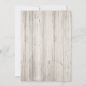 ANY AGE - Weg Gevist Verjaardagsuitnodiging Kaart (Achterkant)