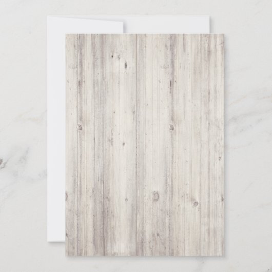 ANY AGE - Weg Gevist Verjaardagsuitnodiging Kaart (Achterkant)