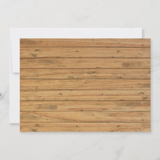 ANY AGE - Weg Gevist Verjaardagsuitnodiging Kaart (Achterkant)