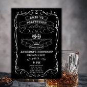 Any Age Whiskey Label 60 verjaardagsfeestje voor v Kaart