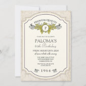 ANY AGE - Wijnlabel Verjaardag Uitnodiging (Voorkant)