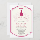 ANY AGE - Wijnlabel Verjaardag Uitnodiging (Voorkant)