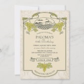 ANY AGE - Wijnlabel Verjaardag Uitnodiging (Voorkant)