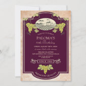 ANY AGE - Wijnlabel Verjaardag Uitnodiging (Voorkant)