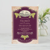 ANY AGE - Wijnlabel Verjaardag Uitnodiging (Staand voorkant)