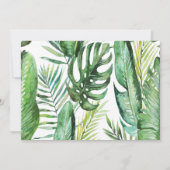 ANY AGE - Wild Birthday Oerwoud Safari Invitation Kaart (Achterkant)