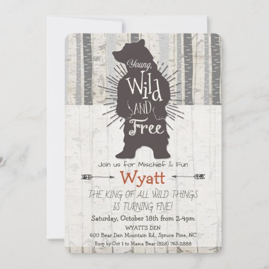 ANY AGE - Wild Thing Beer Verjaardagsuitnodiging Kaart (Voorkant)