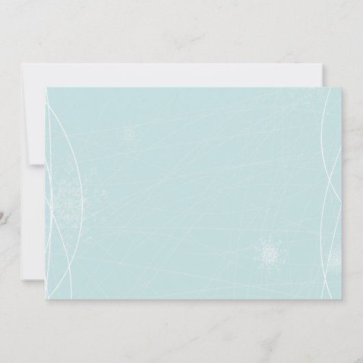 ANY AGE - Winter schaatsen Verjaardag uitnodiging (Achterkant)