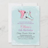 ANY AGE - Winter schaatsen Verjaardag uitnodiging (Voorkant)