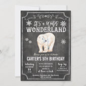 ANY AGE - Winter Wonderland Verjaardag uitnodiging (Voorkant)