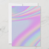 ANY AGE Y2K iriserende regenboog verjaardagsfeestj Kaart (Achterkant)