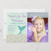 ANY AGE - Zeemeermin onder de uitnodiging van het (Voorkant)