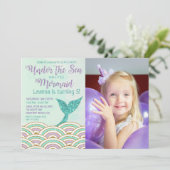 ANY AGE - Zeemeermin onder de uitnodiging van het (Staand voorkant)