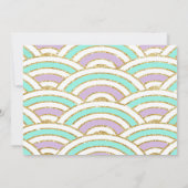 ANY AGE - Zeemeermin onder de uitnodiging van het (Achterkant)