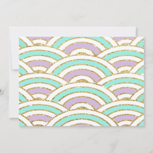 ANY AGE - Zeemeermin onder de uitnodiging van het (Achterkant)