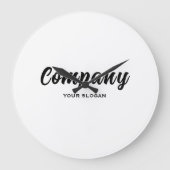 Any Color Company Name Grote Klok (Voorkant)